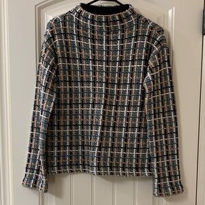 Cozy Ann Taylor Sweater - Black, Camel, Green and Cream
